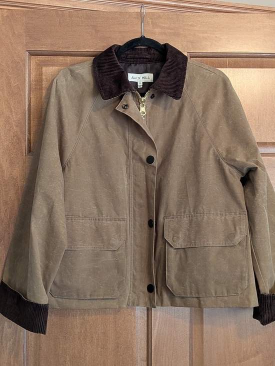 Alex Mill Jackets & Blazers - ALEX MILL Chiltern Cropped Jacket In Waxed Canvas -Medium